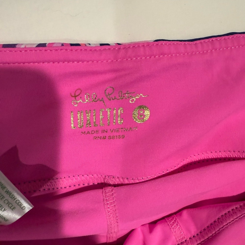 Lilly Pulitzer Pink Athletic Skort - Picture 2 of 4